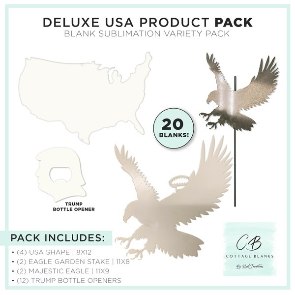 Next Innovations Deluxe USA Product Pack Sublimation Blanks 261518008